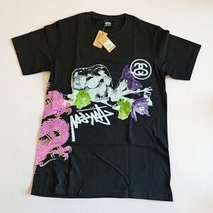 🎊HOST PICK🎊 Stussy Black Strike Pigment Dyed Tee